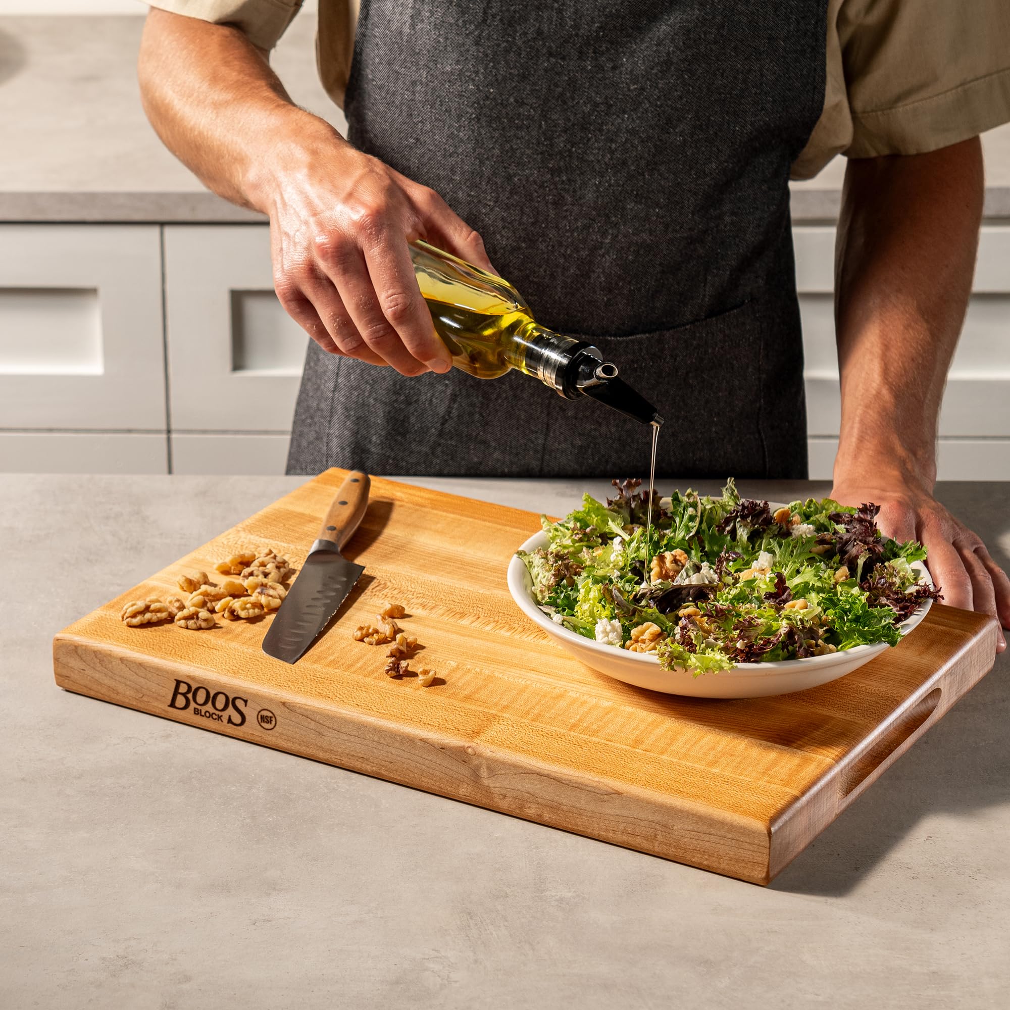 John Boos R-Board ideal for charcuterie and daily prep.