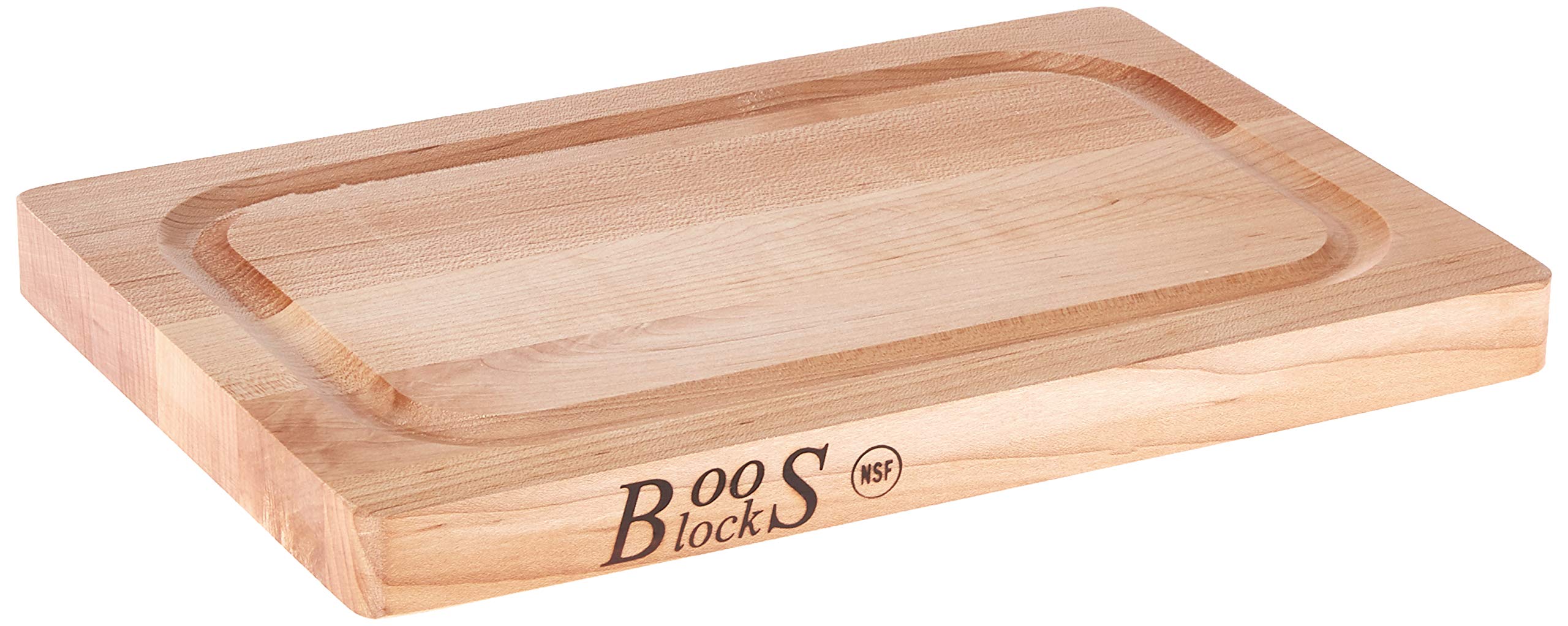 John Boos Chop-N-Slice with eased corners for safe handling.