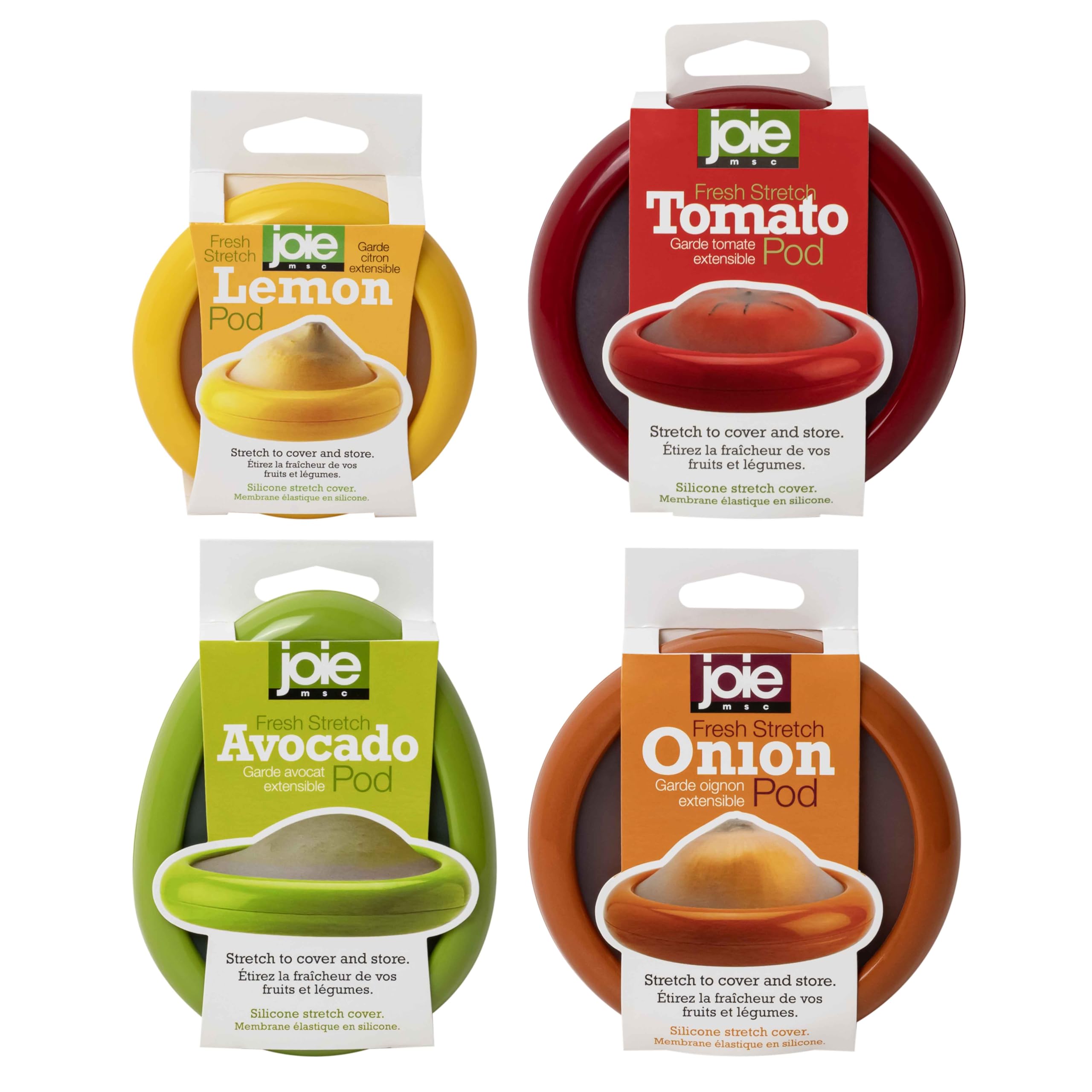 Joie Avocado Stretch Pod preserves avocado freshness for longer storage.