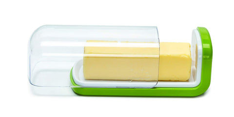 Joie butter dish made of BPA-free durable plastic for safe, everyday storage