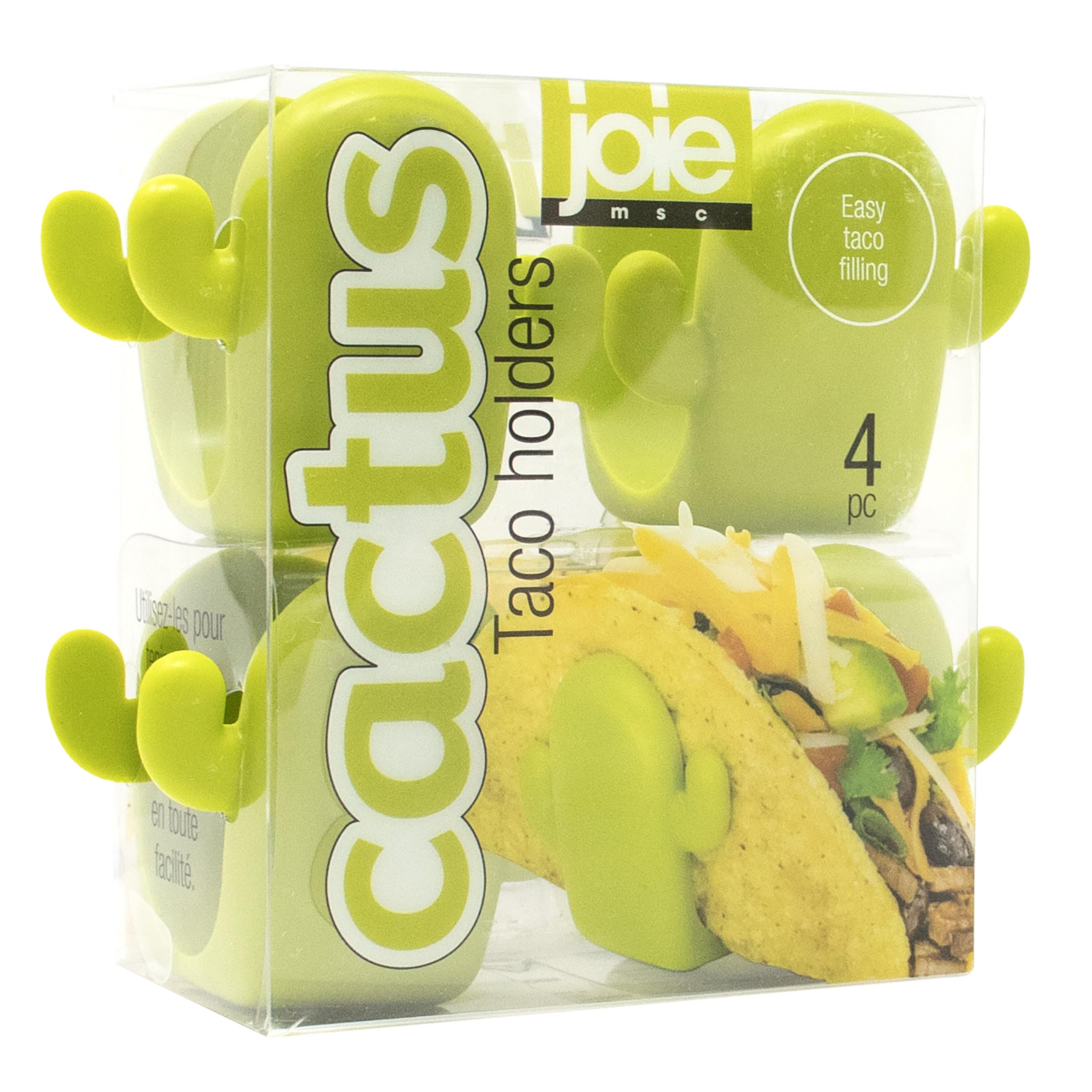 Joie Cactus Taco Holders keep upright shells for easy filling and less mess.