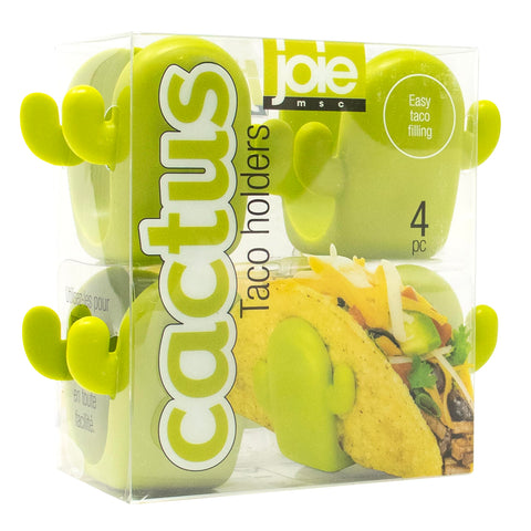 Joie Cactus Taco Holders keep upright shells for easy filling and less mess.