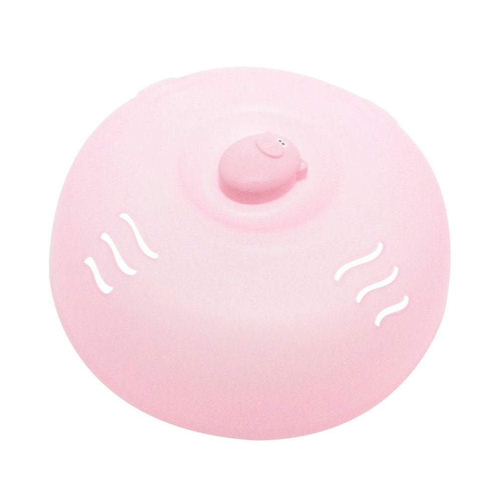 Joie Oink Pig microwave cover over plate reduces splatter and keeps microwave clean.