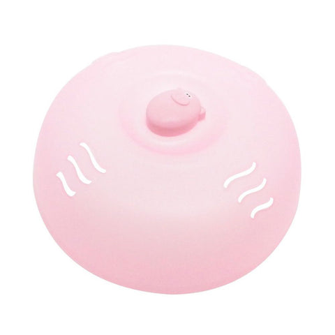 Joie Oink Pig microwave cover over plate reduces splatter and keeps microwave clean.