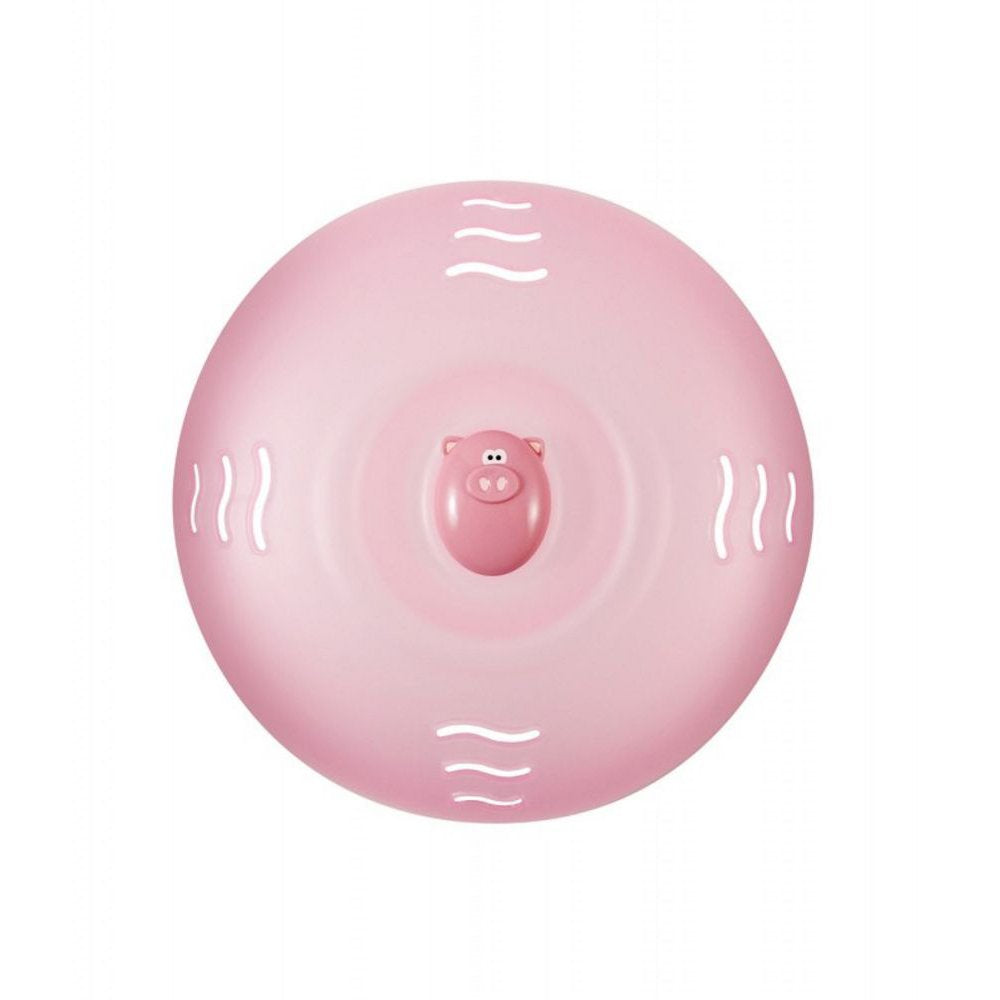 Joie Oink Pig cover with ventilation holes releases steam evenly for moist leftovers.