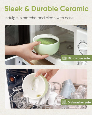 Joiish ceramic bowl with microwave and dishwasher-safe glaze for easy cleanup