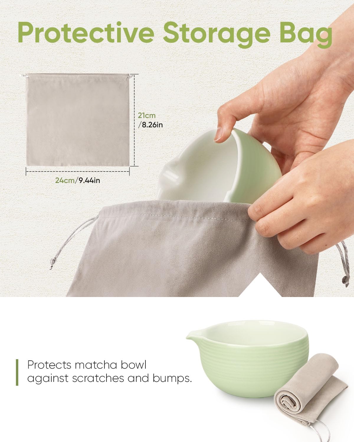 Joiish Matcha Bowl demonstrating angled spout for controlled pouring