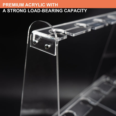Joiooda champagne wall holder close-up, durable acrylic with a premium look.