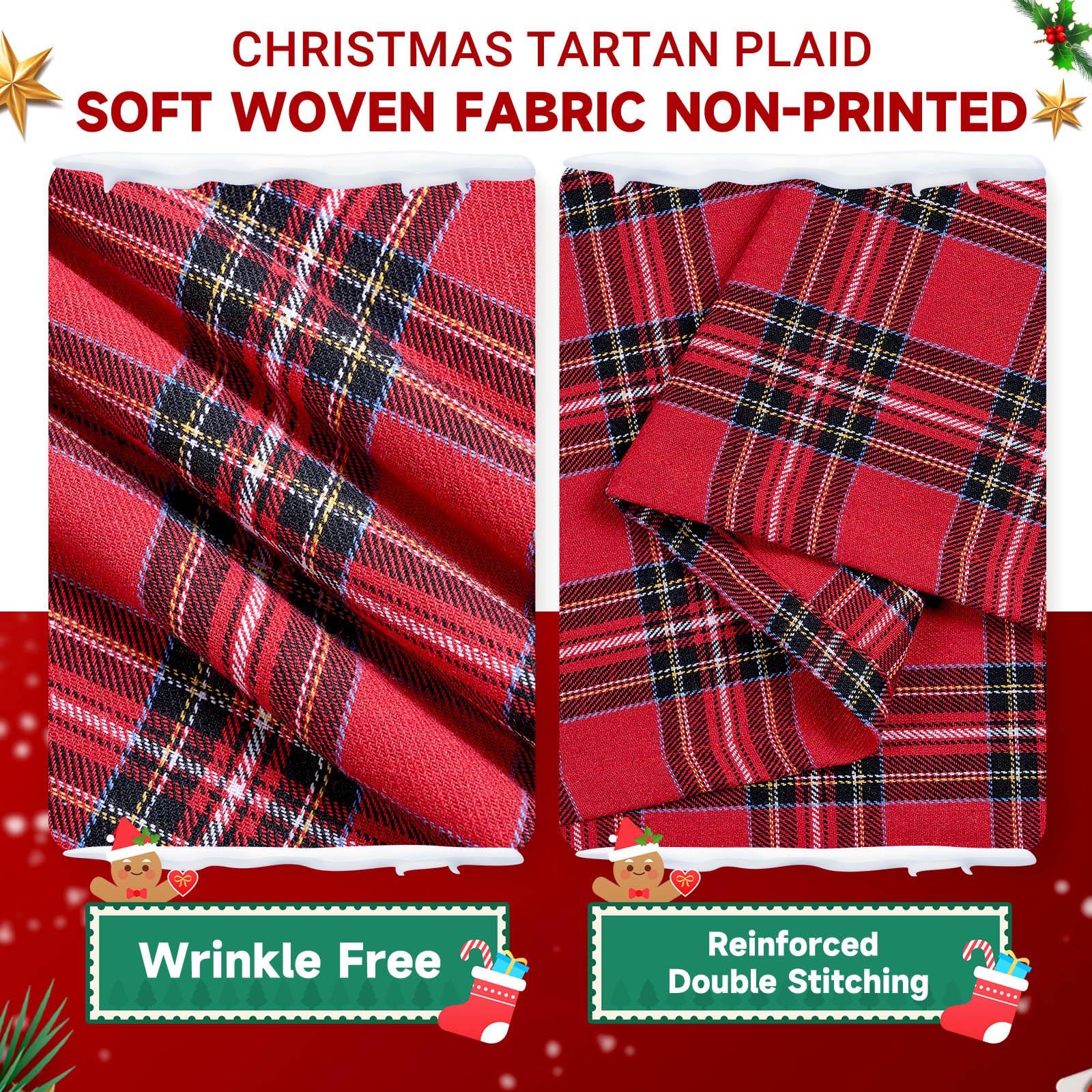 JOJOGOGO tablecloth 60x102 stain-resistant keeps surfaces clean during festive dining.