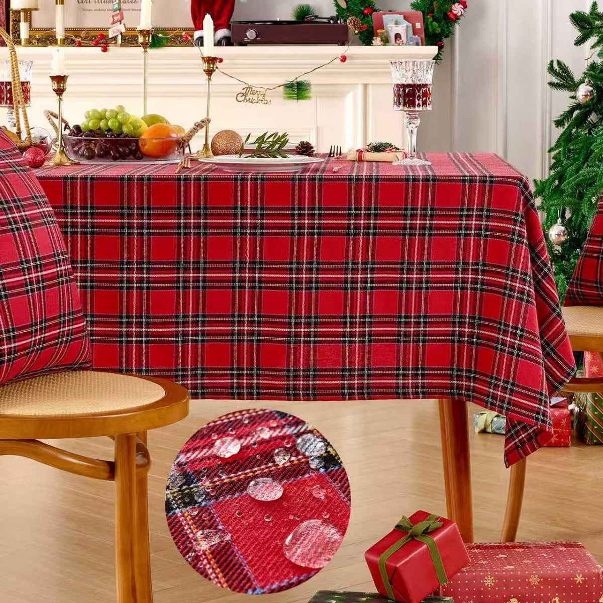 JOJOGOGO tablecloth 60x102 waterproof protection for holiday meals.
