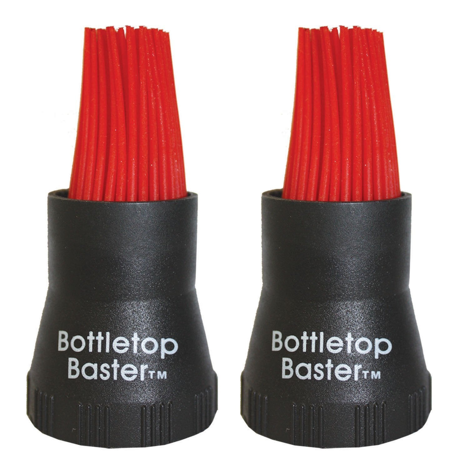 Jokari bottletop bbq baster in black 2-pack for mess-free sauce application