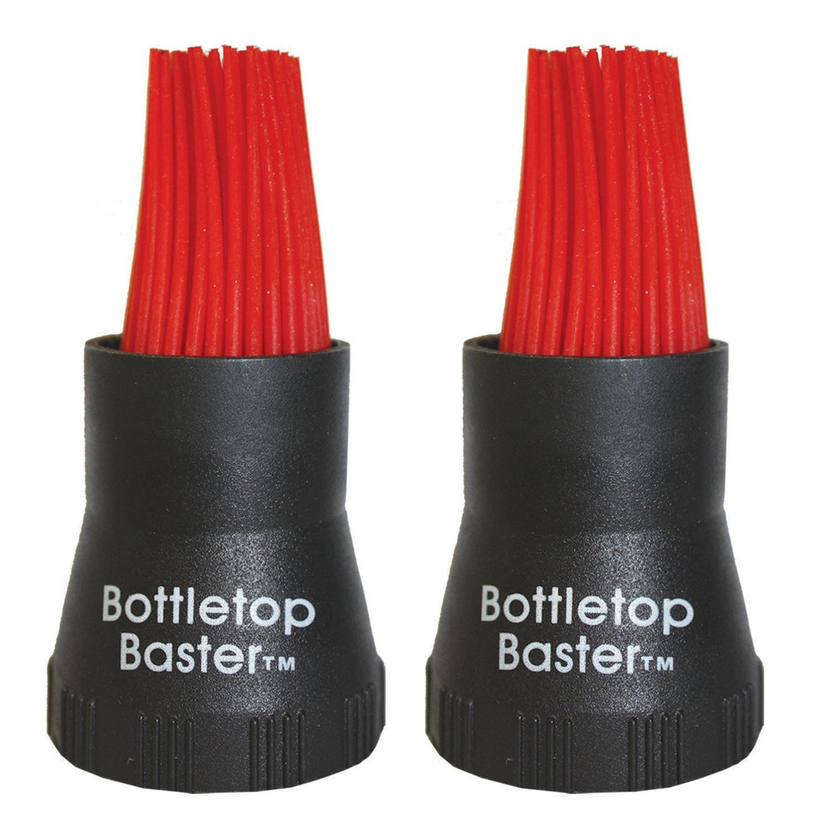 Jokari bottletop bbq baster in black 2-pack for mess-free sauce application
