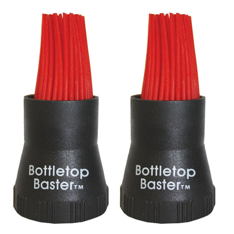 Jokari bottletop bbq baster in black 2-pack for mess-free sauce application