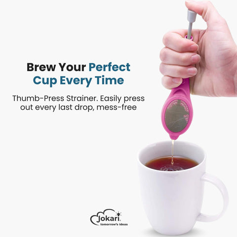 Jokari two-pack tea infusers pink ready for daily use and gifting.