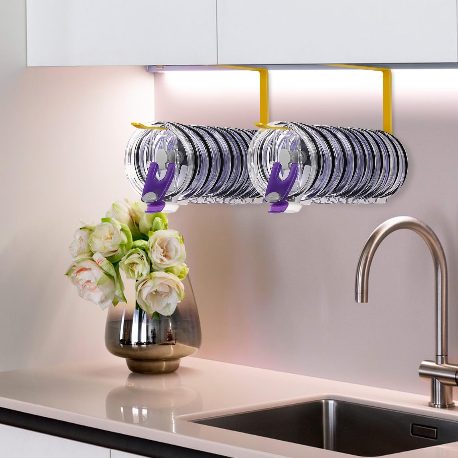 Jolensoy durable kitchen lid storage mount keeps lids organized daily