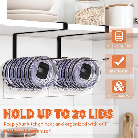 Jolensoy holds twenty lids securely, reducing countertop clutter