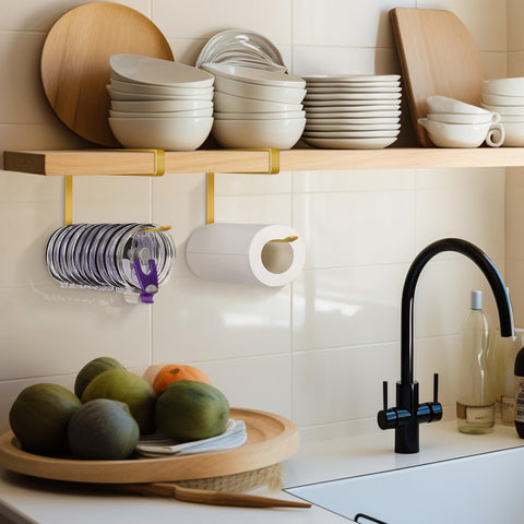 Jolensoy multipurpose lid holder rack ideal for paper rolls and towels