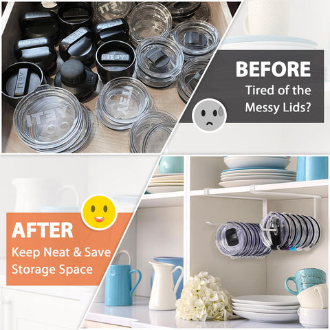 Jolensoy easy-installation lid organizer requires no drilling.