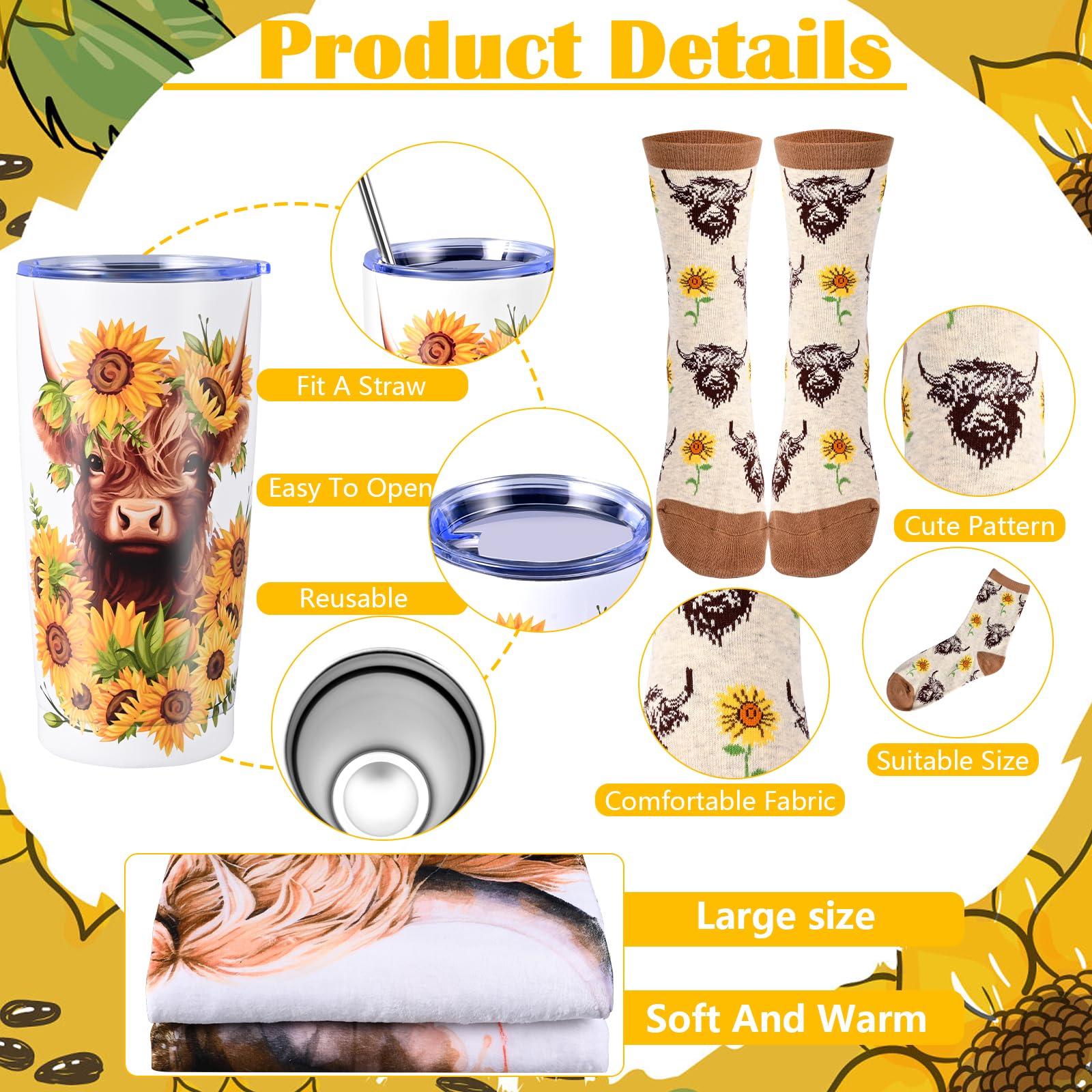 JolliKids Highland Cow tote bag—durable canvas for daily use and errands.