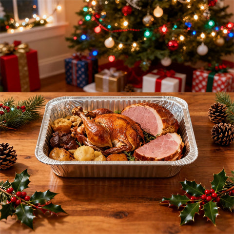 JOLLY CHEF 9x13 pan staged for serving at events