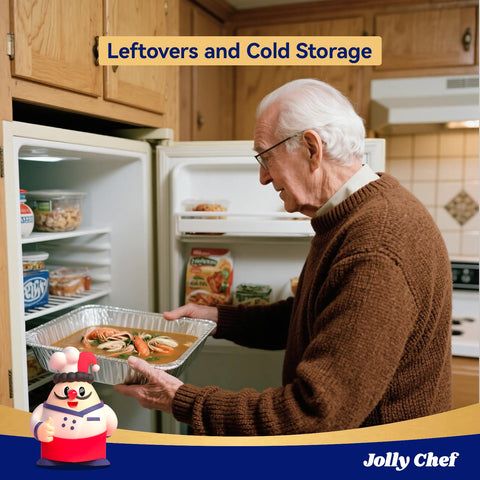 JOLLY CHEF pans suitable for BBQ meats and holiday meals.