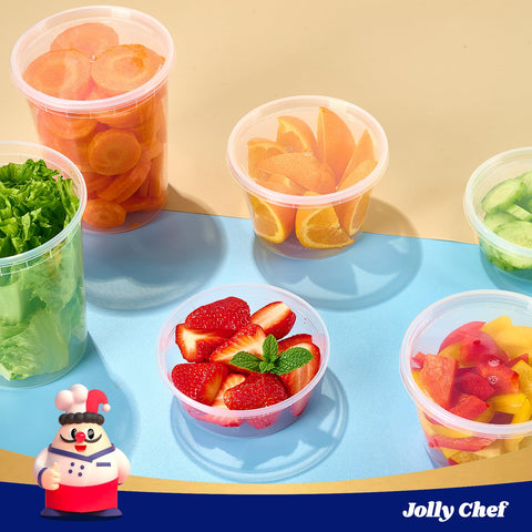 JOLLY CHEF leak-proof seal ensures sauces stay contained during transit