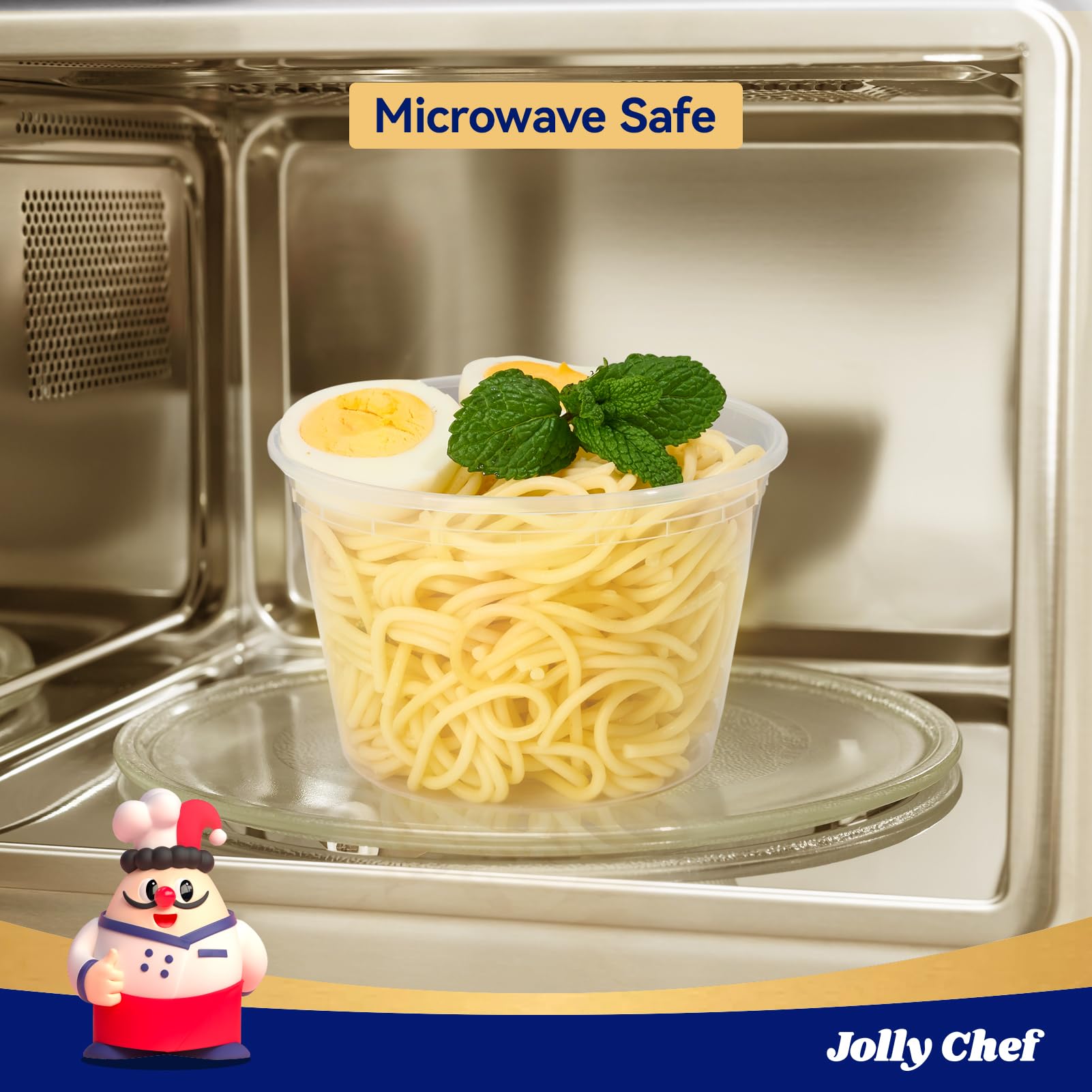 JOLLY CHEF takeout-ready containers simplify meal prep on the go