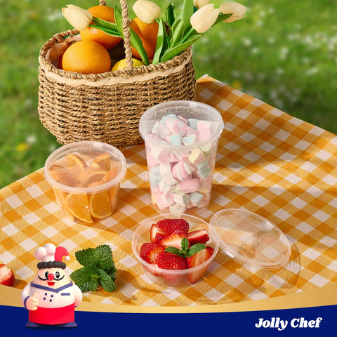 JOLLY CHEF transparent plastic for quick visibility of contents