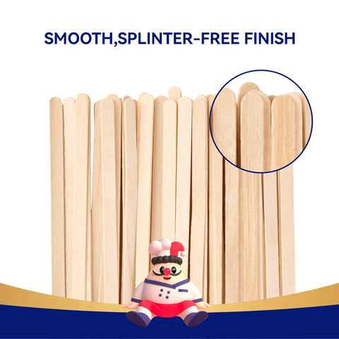 JOLLY CHEF natural uncoated birch stir sticks for eco-friendly use