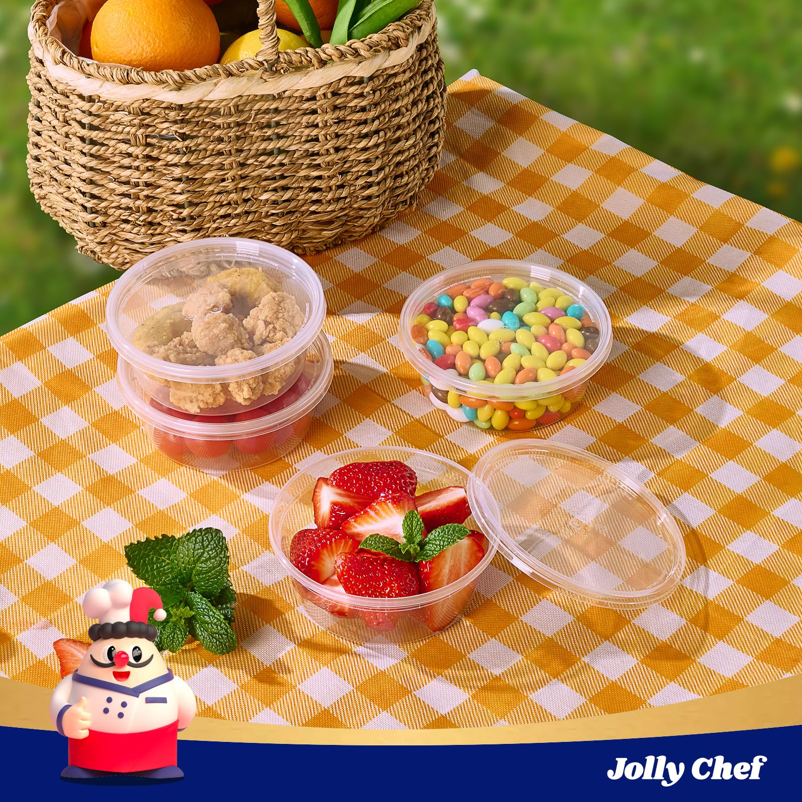 JOLLY CHEF portion-control containers help plan meals and control portions.