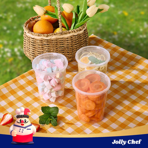 JOLLY CHEF portable containers perfect for picnics and school lunches.
