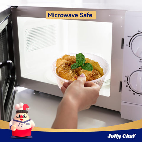 JOLLY CHEF stackable deli containers save space in your fridge.