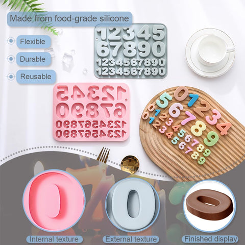 JOMIHONEY 30-grid silicone molds suitable for chocolates and desserts