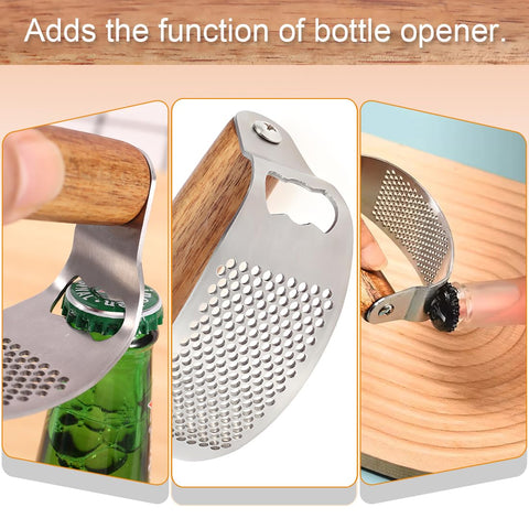 JOMIHONEY scraper-cleaning brush included for easy cleanup after pressing.