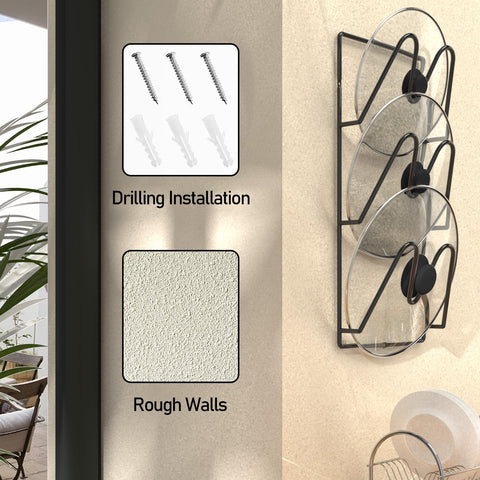 Jomoto kitchen lid storage solution clarifies cabinet clutter and saves space.
