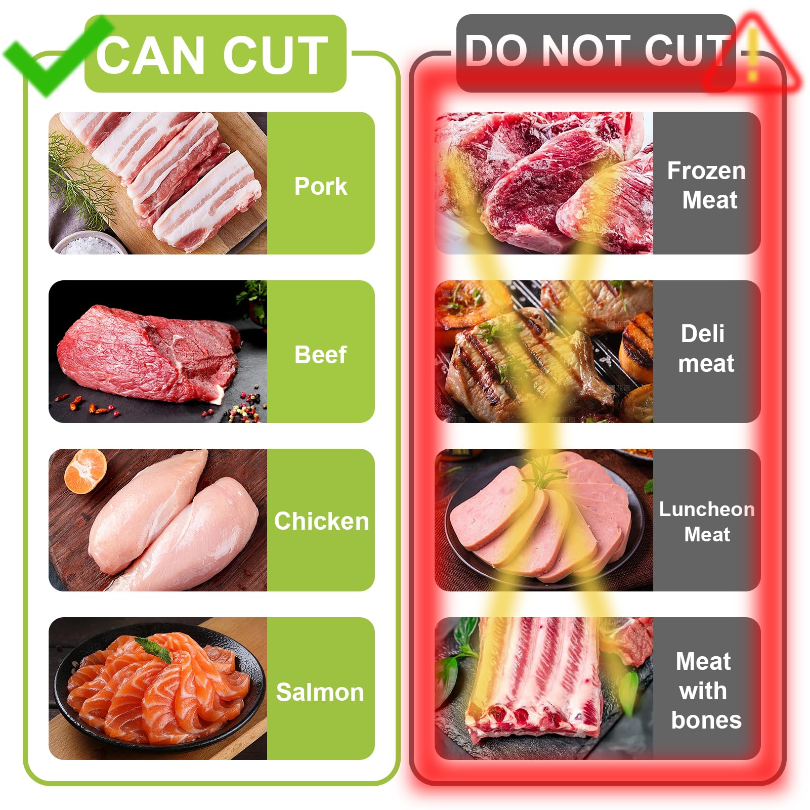 Jonscook fresh meat slicer blades-17cm with sharp 8° edge for clean, even slices.