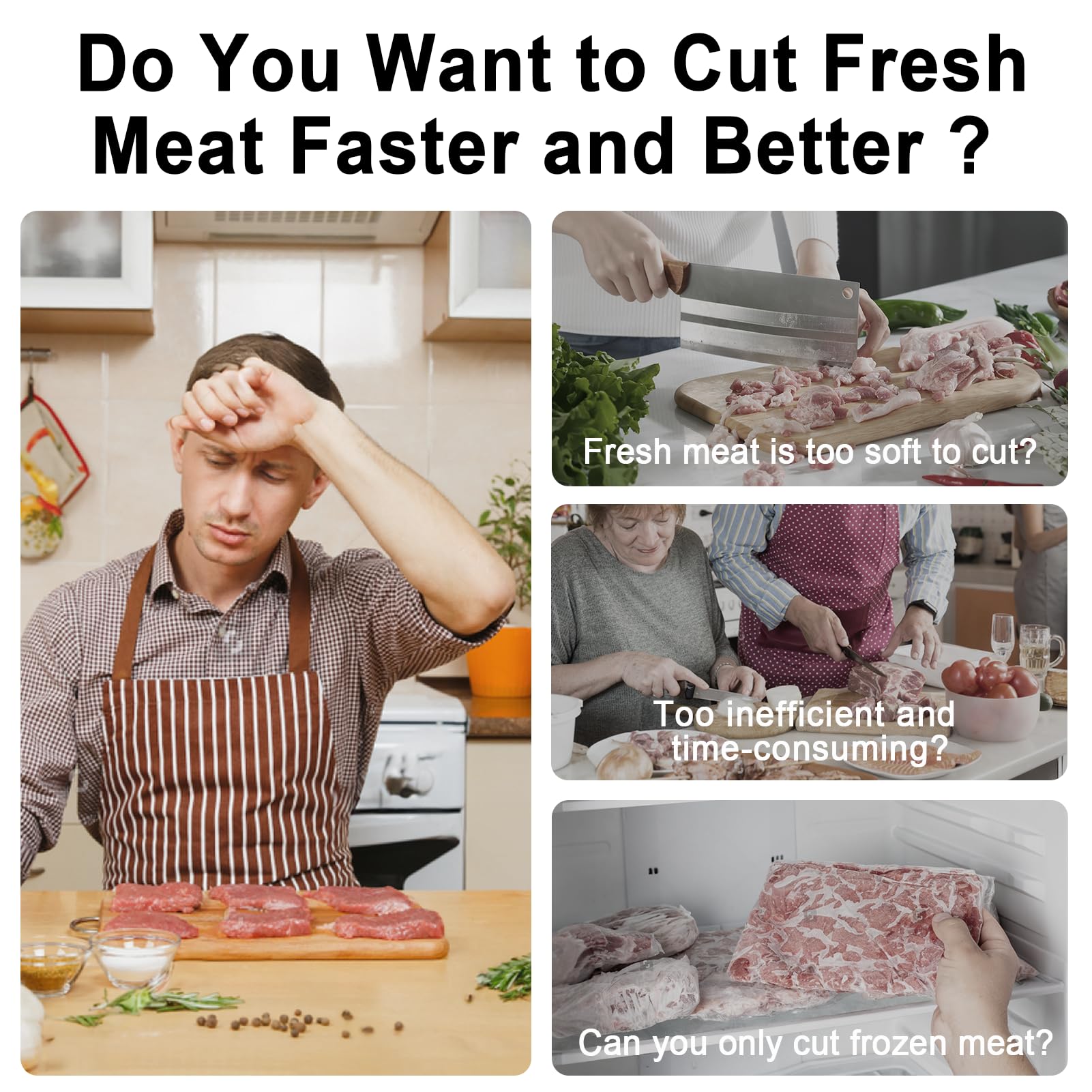 Jonscook fresh meat slicer cleaning brush aids blade cleaning and maintenance.