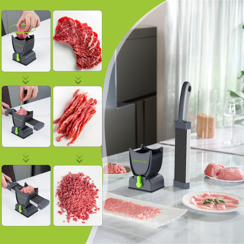 Jonscook fresh meat slicer detachable parts for quick cleaning and storage.