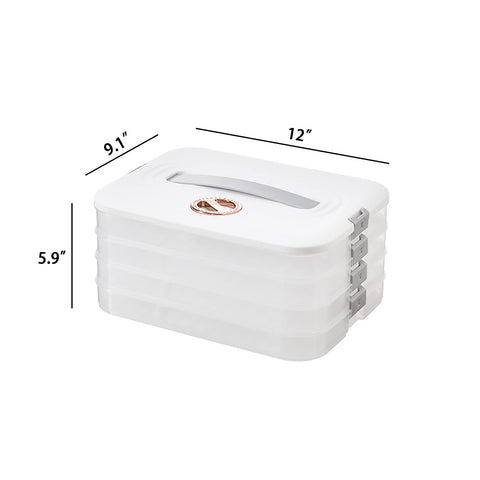 Jonvin stackable design in white optimizes pantry space and organization.