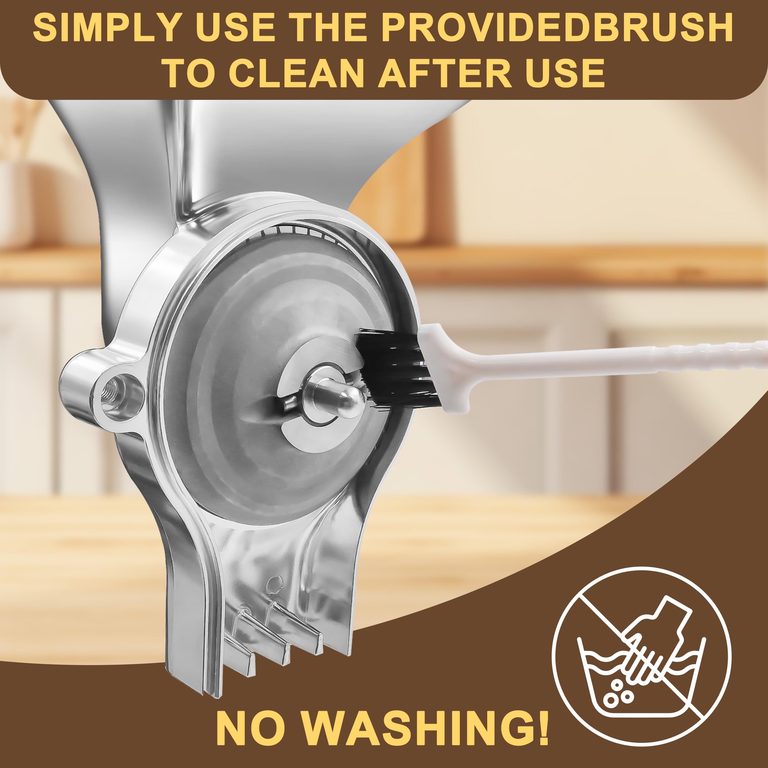 Jooke grain mill cool-down reminder to protect the mixer during extended use