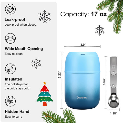 JOOPETALK double-layer stainless steel blue durable insulation for hours