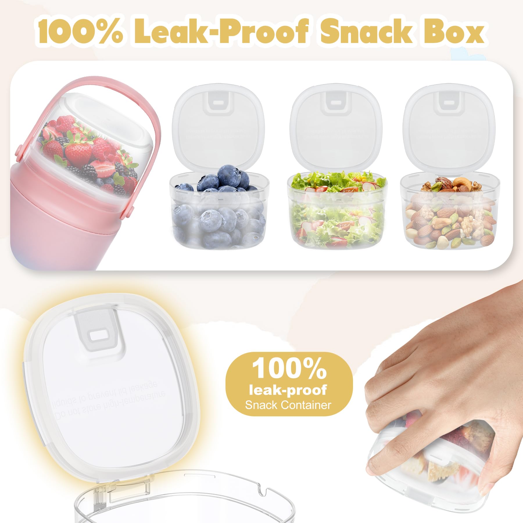 JOOPETALK leak-proof lid seals securely for mess-free transport.