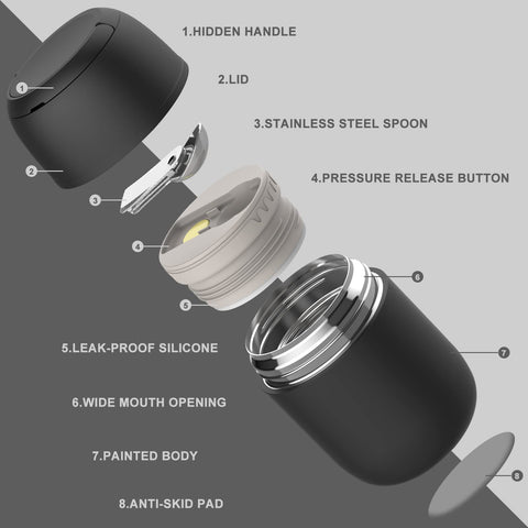 JOOPETALK outer lid doubles as a bowl for convenient meals on the go.