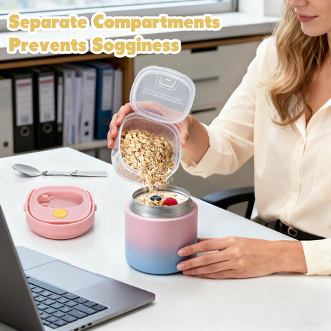 JOOPETALK 6oz snack container for separate snacks and toppings.
