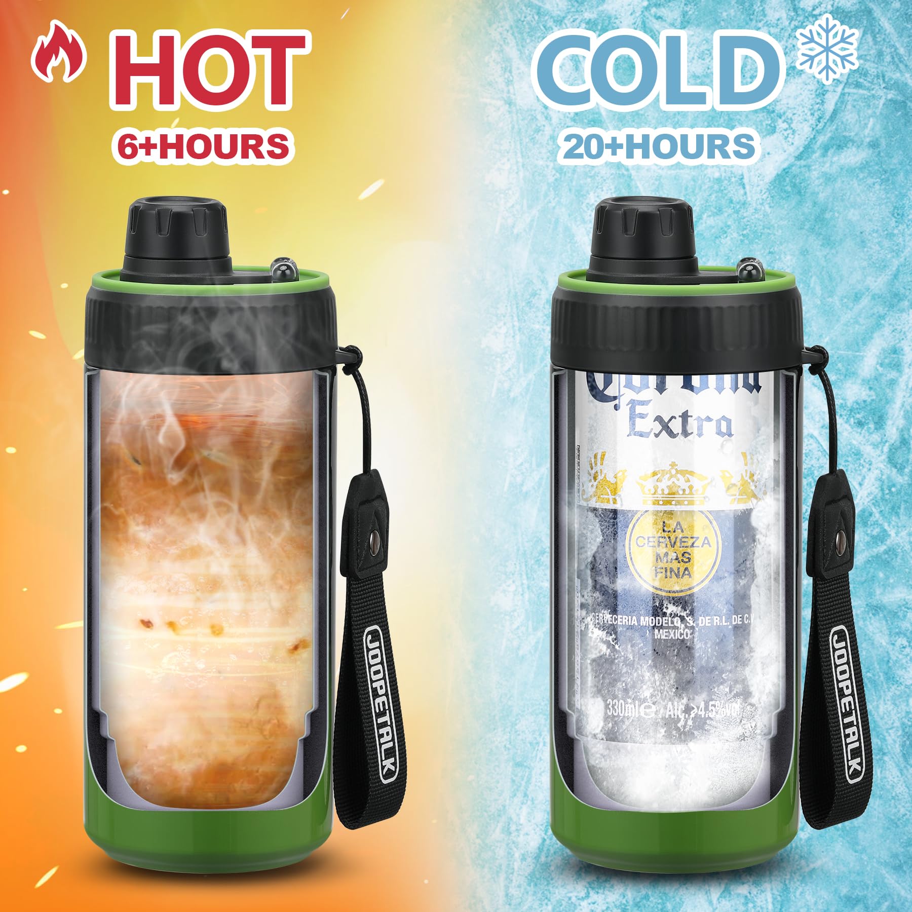 JOOPETALK cooler close-up shows leak-proof seal and secure fit.