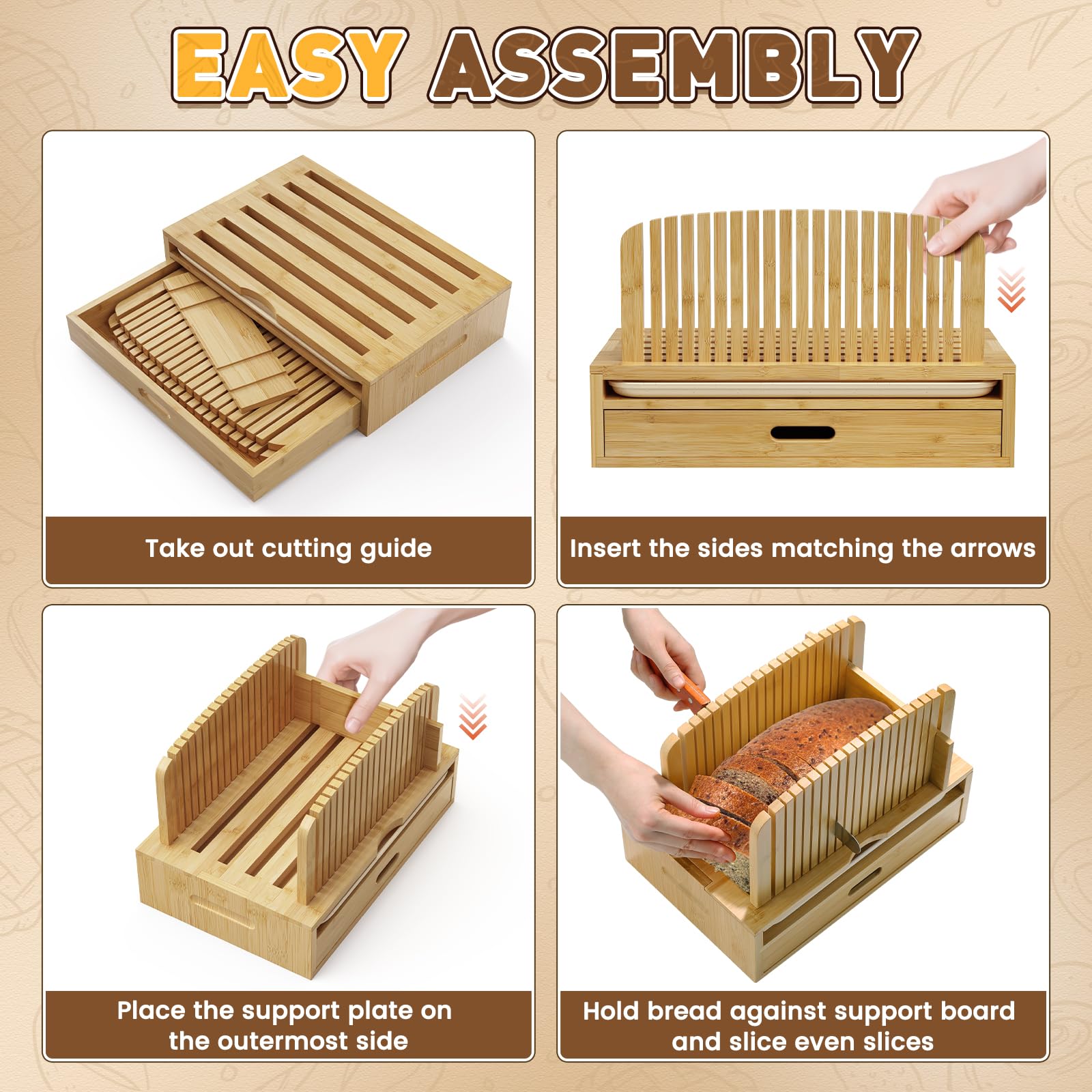 Joothlin adjustable guide enables even slices with every use.