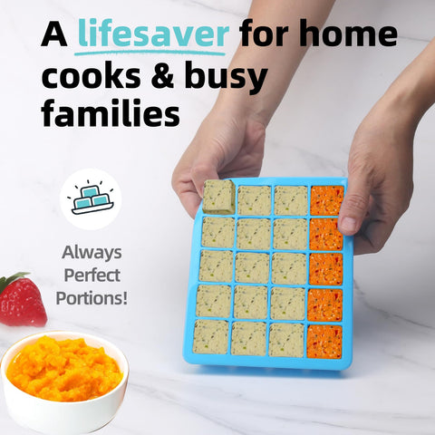 Jootic 1 Tbsp silicone freezer molds for baby foods, smooth release.