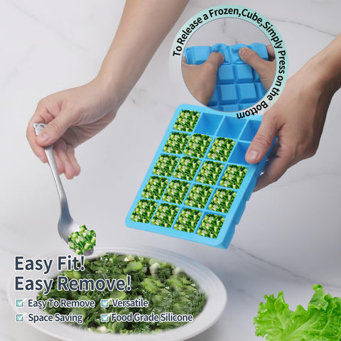 Jootic 1 Tbsp silicone freezer molds for broth or ice, versatile.
