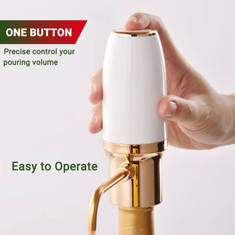 Portable JOQINEER wine aerator ready for travel, offering quick aeration anywhere you entertain.