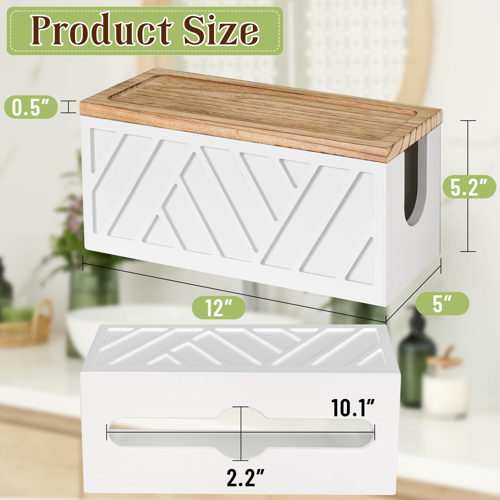 Jorkol wooden dispenser suits kitchen, bathroom, and living spaces for everyday use.
